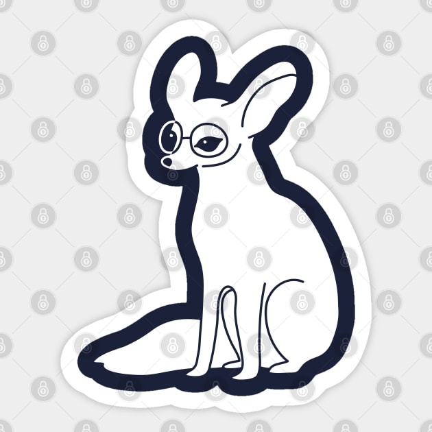 Little Fennec fox Sticker by Wlaurence